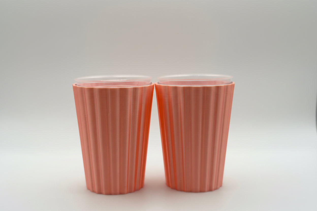 3" Wavy Pup Cup | Set of 4 | With Insert