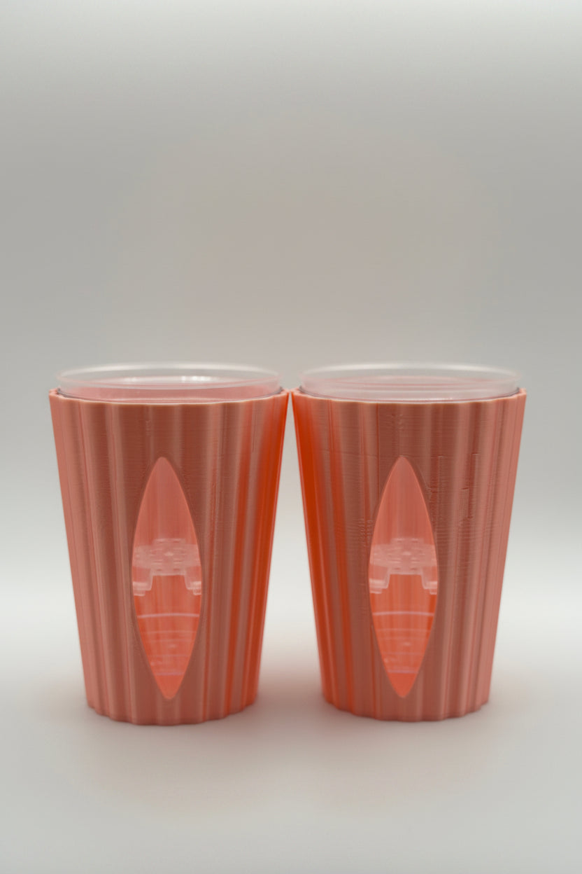 3" Wavy Pup Cup | Set of 4 | With Insert