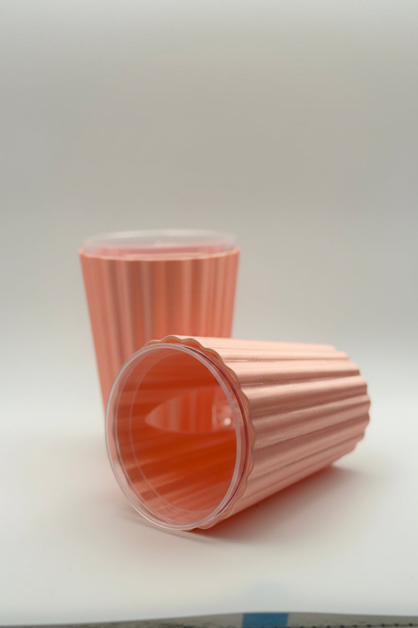 3" Wavy Pup Cup | Set of 4 | With Insert