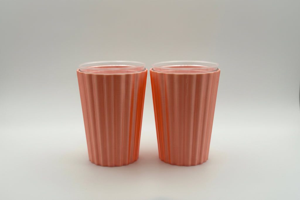 3" Wavy Pup Cup | Set of 4 | With Insert