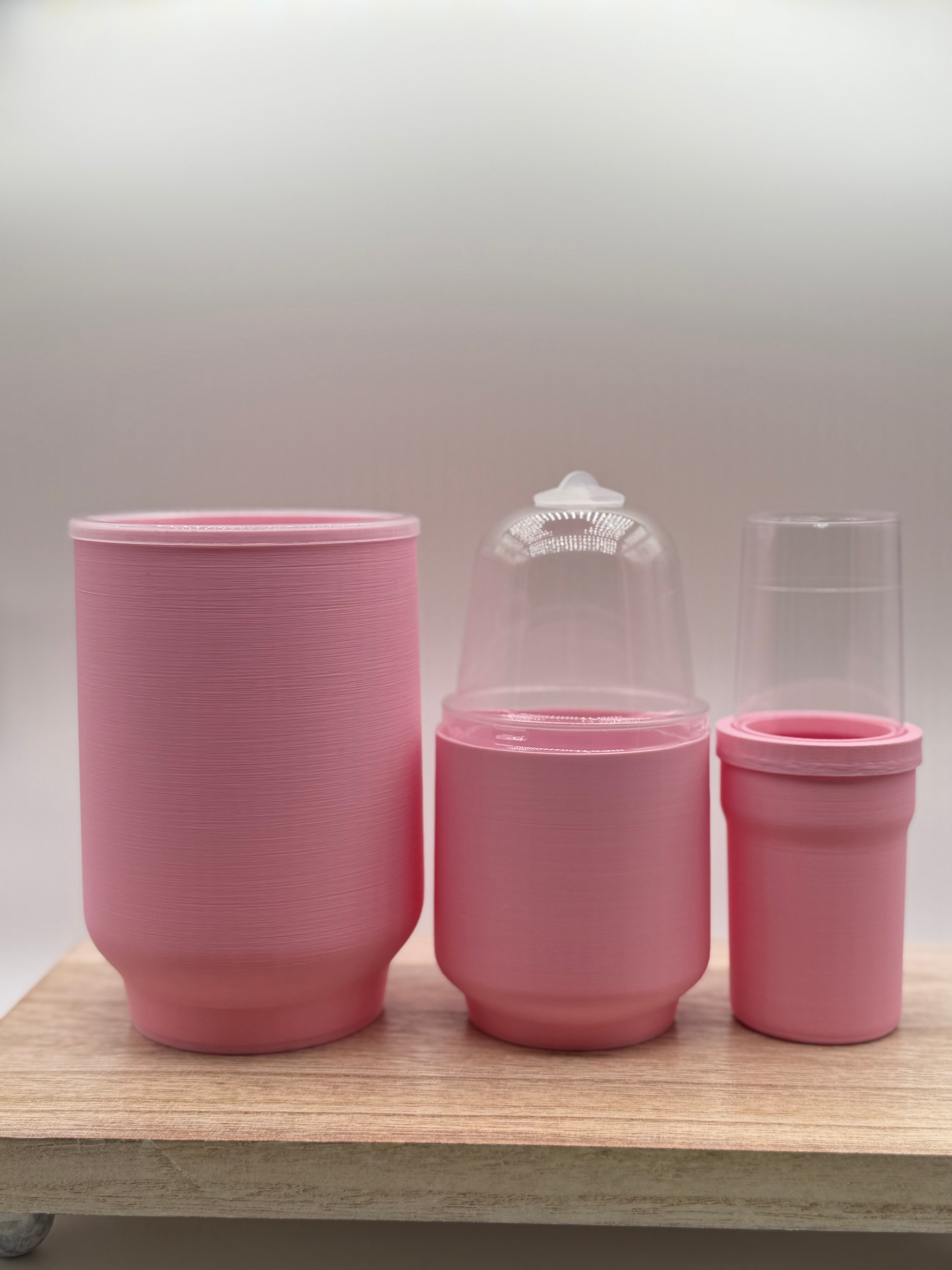 Cultivated Starter Bundle | 4" Cup + 3" Cup + 2" Naked Cup | With Insert & Dome